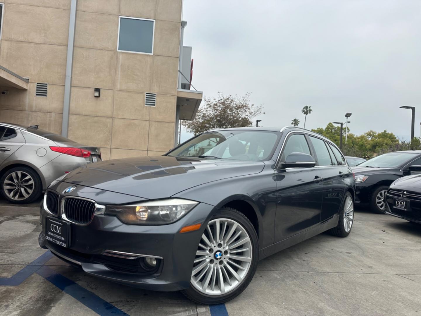 2014 Grey /Black BMW 3-Series Sport Wagon Leather (WBA3K5C53EK) with an 2.0 engine, Automatic transmission, located at 30 S. Berkeley Avenue, Pasadena, CA, 91107, (626) 248-7567, 34.145447, -118.109398 - Photo#0